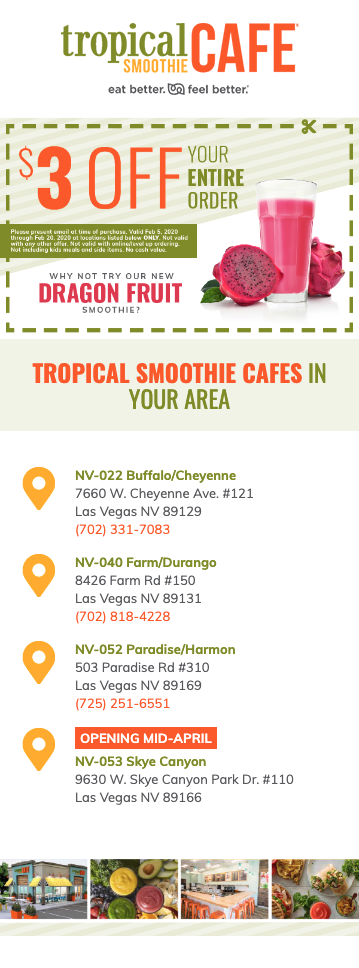 Tropical Smoothie Cafe portfolio piece